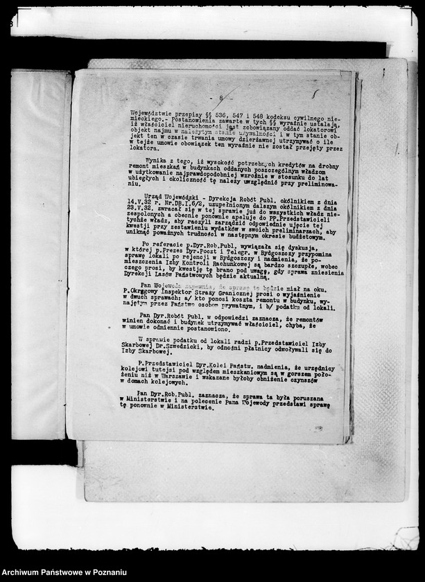 Obraz 12 z jednostki "Protokoły z zebrań periodycznych władz i urzędów II instancji"