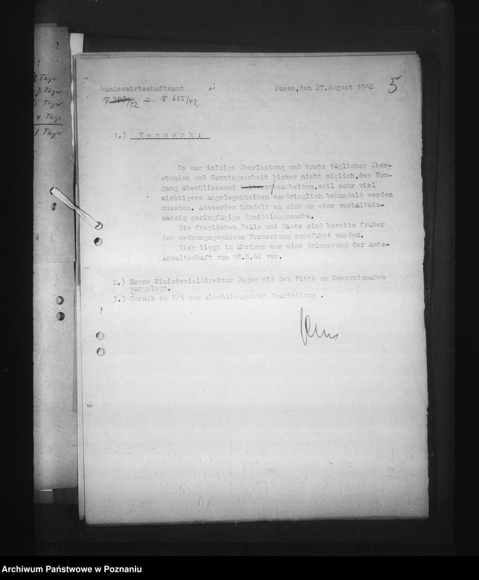 Obraz 9 z jednostki "Inspektion - Abteilung V/ W"