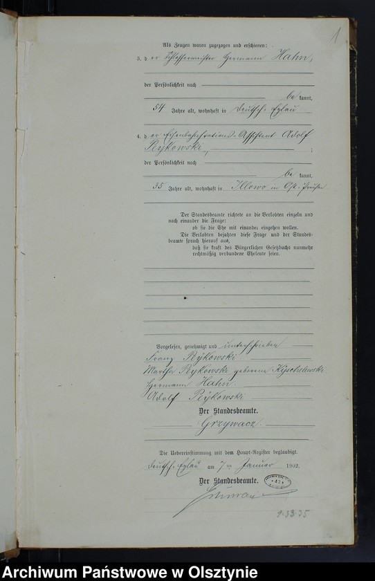 image.from.unit.number "Heiraths-Neben-Register Nr 1 - 45"