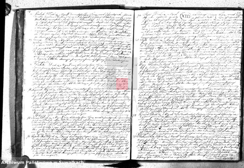 image.from.unit.number "Księga duplikat urodzonych, zaślubionych y umarłych parafii wigierskiey z roku 1830"