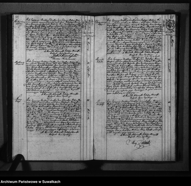 image.from.unit.number "Księga do zapisywania aktów cywilnych urodzenia gminy wiżajńskiey, departamentu łomżyńskiego, powiatu kalwaryjskiego"