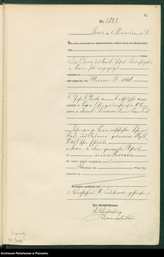 Obraz 8 z jednostki "[Księga zgonów t. VI]"