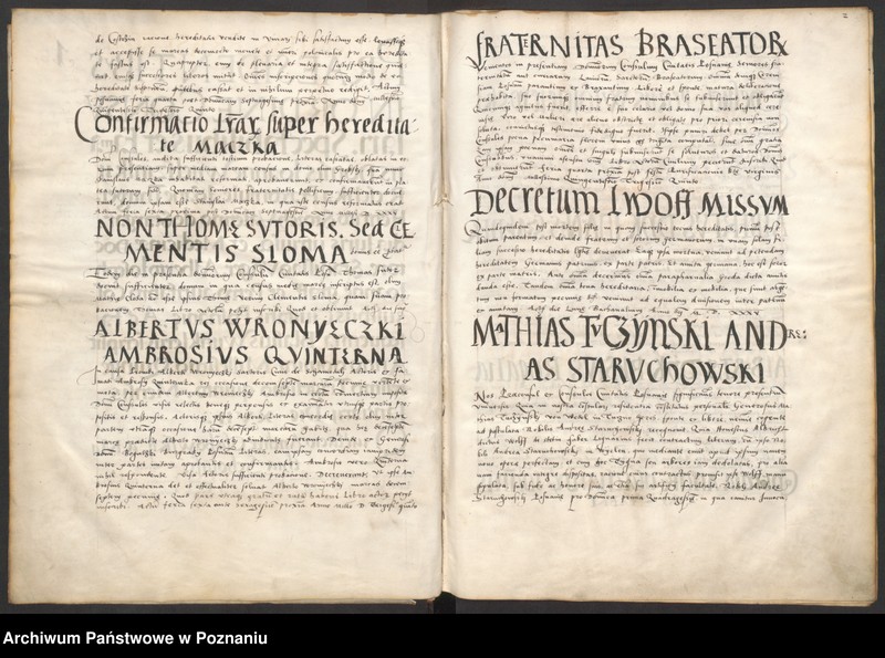 Obraz 7 z jednostki "Liber obligacionum decretorum, quietationum contractuum bona immobilia, summas pecuniaris ac res ad diuturnitatem pertinentes continens coram spectabili consulatu Posnaniensi ...signo A."