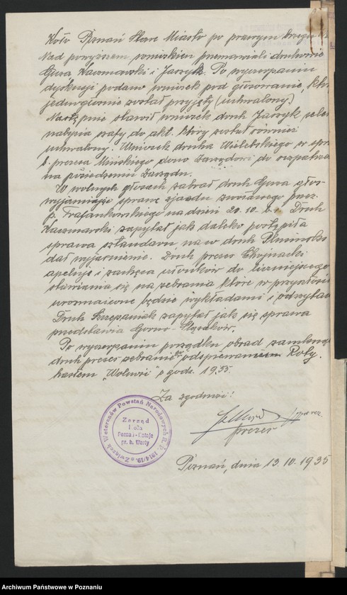 image.from.unit.number "Poznań - Stare Miasto akta koła."