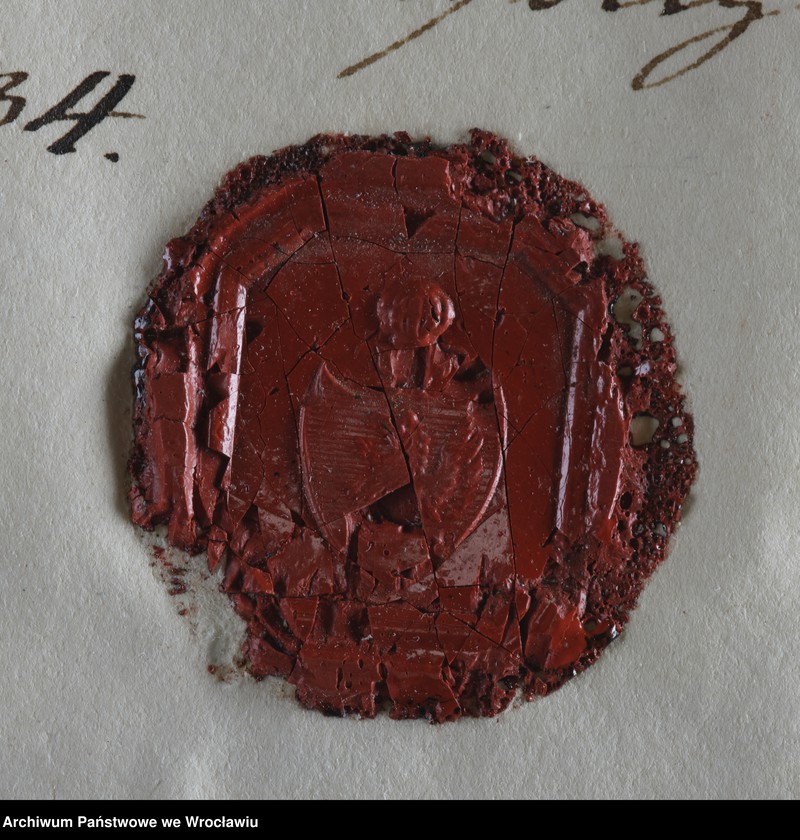 Obraz 14 z jednostki "[Herby, drzewa genealogiczne różnych rodów- von Geusau, von Gersdorff, von Rade, von Heynitz-Lindau, von Vechtnitz, von Wiedebach, von Globio, von Haugwitz, von Steding, von Winkel, von Langenau, von Wallis, von Erdmannsdorf, von Hagen, von Granach, von Schönburg-Waldenburg, von Arenstadt, von Finger]"