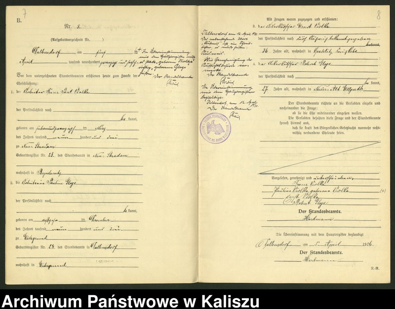 Obraz 6 z jednostki "[Księga małżeństw]"