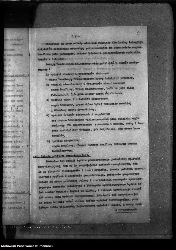 Obraz 7 z jednostki "Sprawy gospodarcze-ogólne Organizacja Ministerstwa b. Dzielnicy Pruskiej"