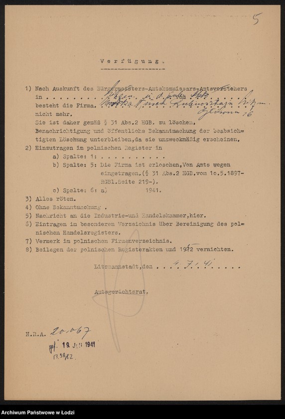 Obraz 7 z jednostki "Mordka Nusem Rubinsztajn- drobna sprzedaż konfekcji"