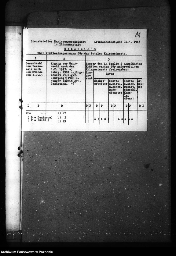 Obraz 15 z jednostki "Zwalnianie pracowników do prac związanych z gospodarką wojenną"