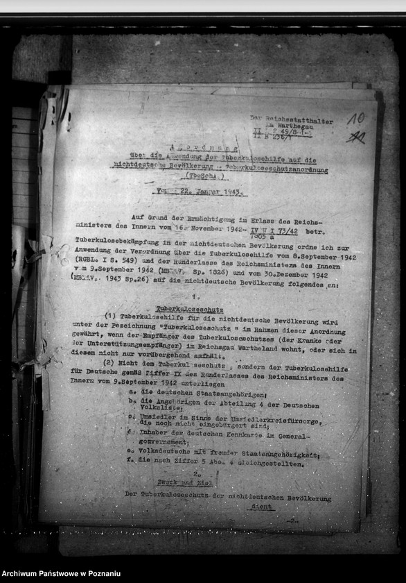 Obraz 14 z jednostki "Anordungen für die Gesundheitsämter"