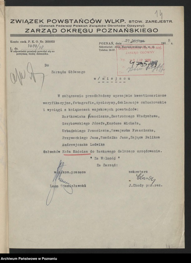 Obraz 19 z jednostki "Kościan - akta koła. tom II."