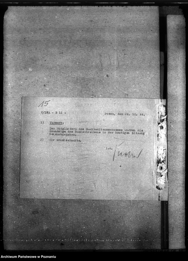 Obraz 19 z jednostki "Reichswirtschaftshilfe und Finanzierung von Wehrmachtsanträgen"