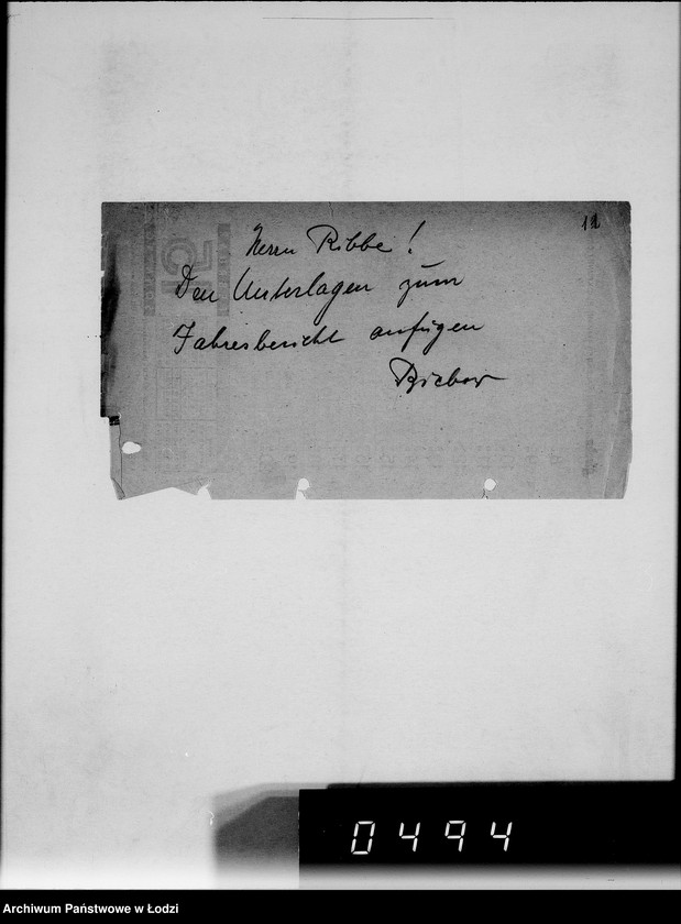 Obraz 16 z jednostki "Jahresberichte [z działalności wydziałów G.V.za 1941r.]"