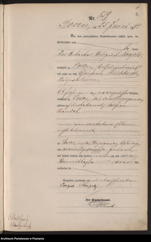 Obraz 14 z jednostki "Księga zgonów t. III"