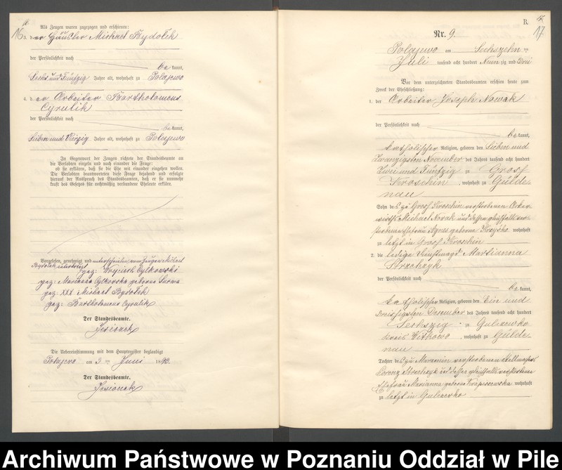 Obraz 11 z jednostki "Księga małżeństw"