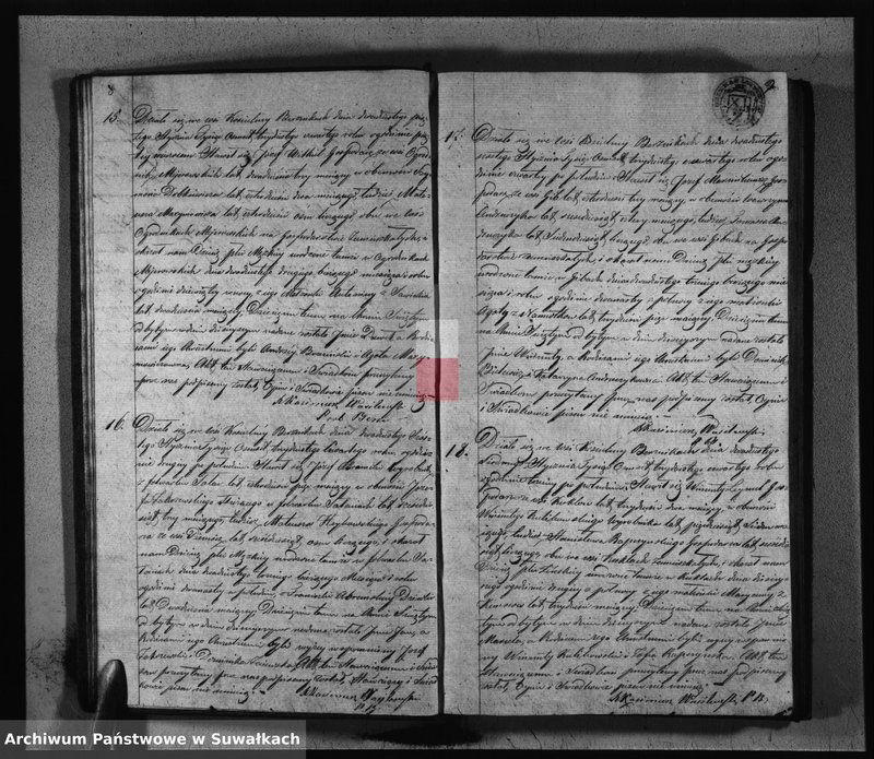 image.from.unit.number "Duplikat Aktów Urodzonych, Zaślubionych i Zmarłych Parafij Berznickiey z Roku 1834"
