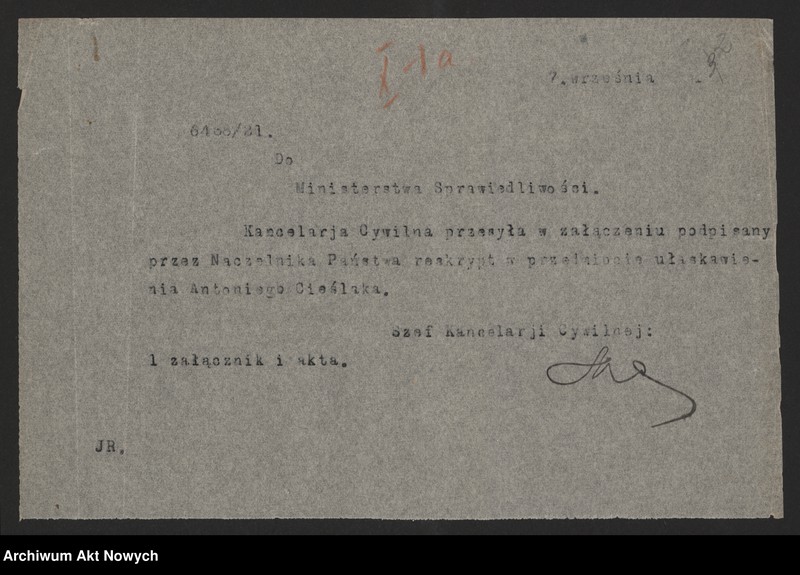 image.from.unit.number "Ułaskawienia z b. Kongresówki - uwzględnione, dotyczące: zabójstw, napadów, oporu wobec urzędnika, kradzieży, łapówkarstwa, defraudacji leśnej, tajnego gorzelnictwa."