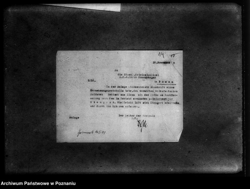 Obraz 18 z jednostki "Korespondencja w sprawie miejscowych Niemców rozstrzelonych w okolicy Turka w 1939 roku"