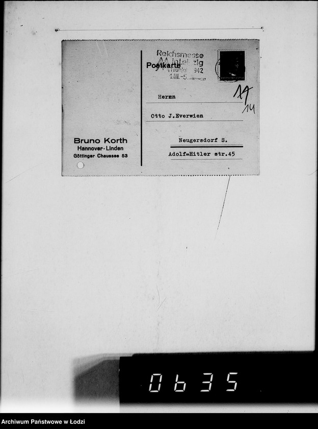 Obraz 18 z jednostki "[Korespondencja z firmą Otto Everwien w sprawie dostarczenia kojców dziecięcych]"