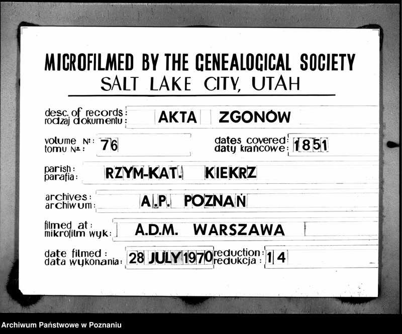 Obraz 1 z jednostki "Duplikat mortuorum"