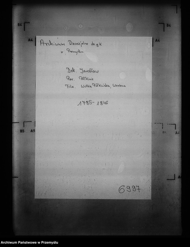 image.from.unit.number "[Kopie ksiąg metrykalnych parafii Pełkinie z filiami Wierzbna, Wólka Pełkińska (dekanat Jarosław)]"