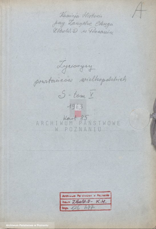 Obraz 4 z jednostki "Życiorysy powstańców wielkopolskich: S - tom V /Sroczyński Kazimierz - Staszak Jan/."