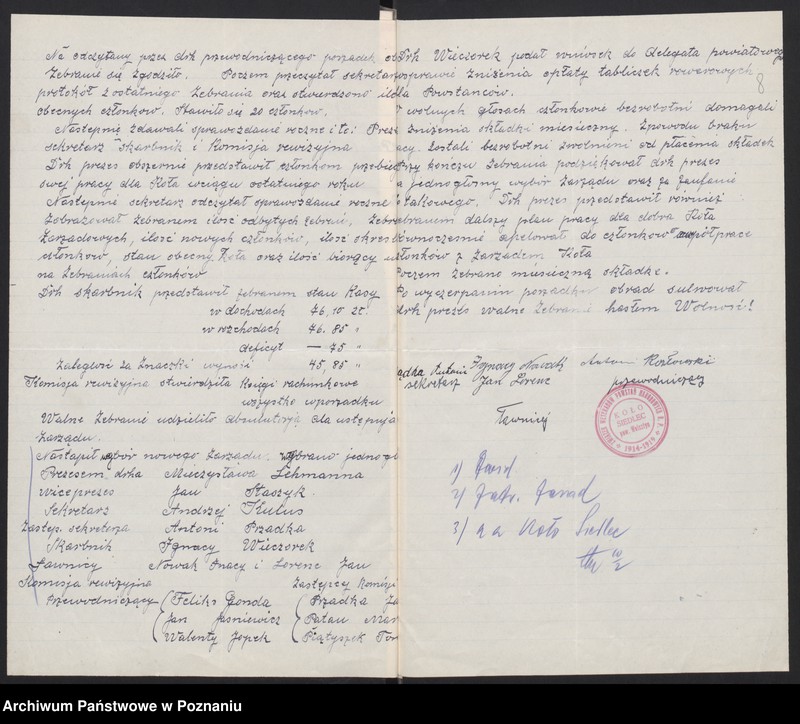 Obraz 13 z jednostki "Siedlce, powiat Wolsztyn - akta koła."