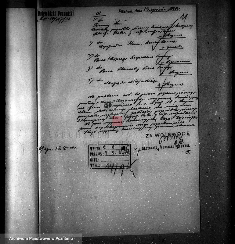 Obraz 15 z jednostki "Zatwierdzenie zakładu przemysłowego Firmy "Len" w Lesznie"