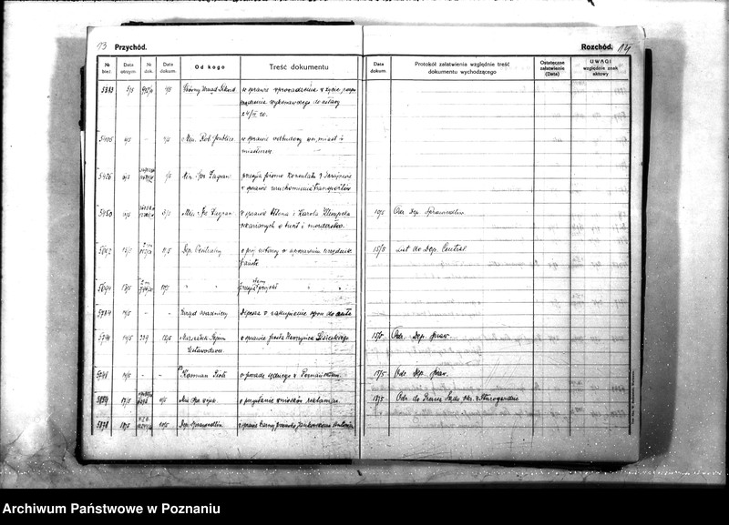 Obraz 11 z jednostki "[Dziennik podawczy] rok 1920 - L.dz."