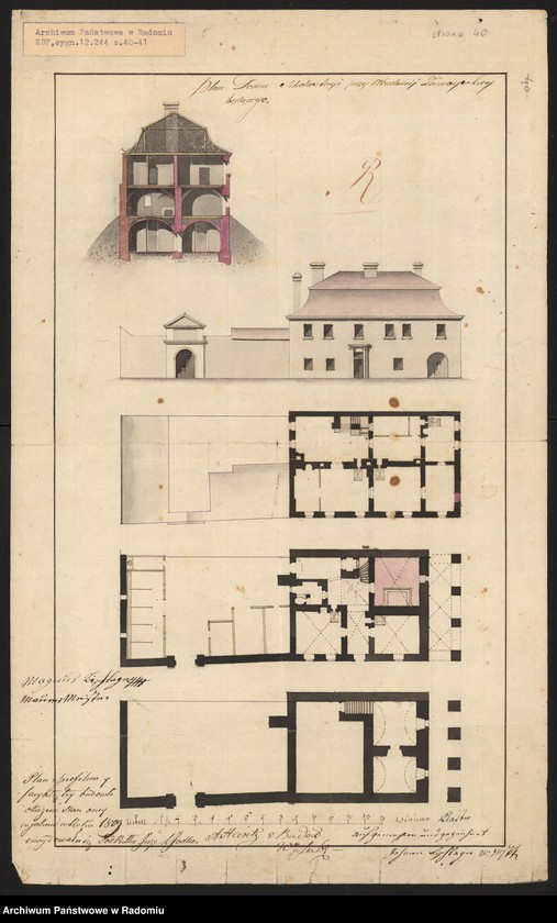image.from.unit.number "[12 rysunków zabudowań ordynackich w Zamościu i Janowicach - dowody do zakończonego 6 CI 1817 r. protokołu likwidacyjnego Kommissyi dla Oszacowania Szkód Zamościa, dołączone przez pełnomocnika Ordynata w związku z zajęciem miasta Zamościa na twierdzę]"
