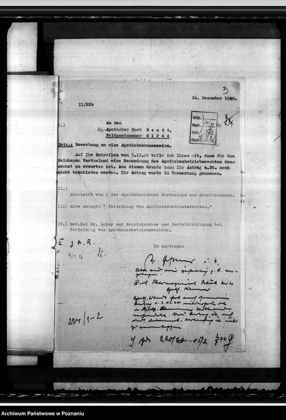 Obraz 7 z jednostki "Notdienstverpflichtung der Apotheker"