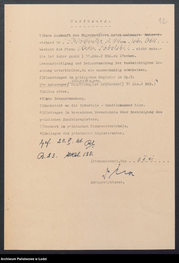 Obraz 14 z jednostki "Tobolski Leon- fabryka towarów włókienniczych"