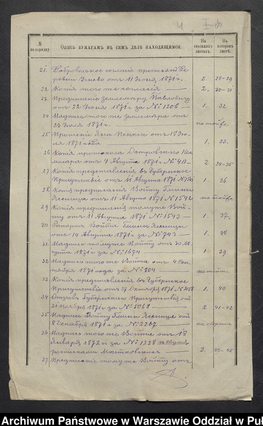 image.from.unit.number "O urządzaniu chłopów byłej rządowej wsi Uczniewo, gm. Jasienica wchodzącej w skład prywatnej własności Uczniewo należące do ziemianina Franciszkowi Bujalskiemu"