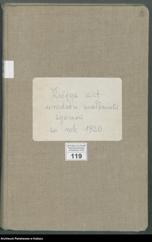 Obraz 2 z jednostki "Księga akt urodzeń, małżeństw, zgonów"