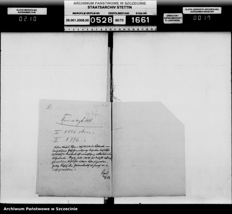 Obraz 17 z jednostki "Einrichtung der Gasbeleuchtung im Schloss, vol. II"