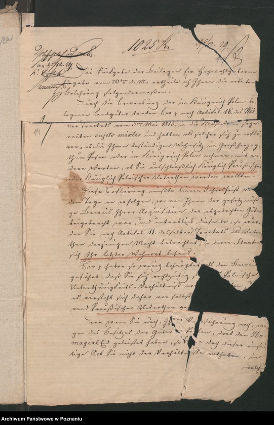 Obraz 17 z jednostki "A. betr. den Auswanderung des Oberstleutnant Ludwik von Sczaniecki zu Boguszyn ohne Emigrationspass"