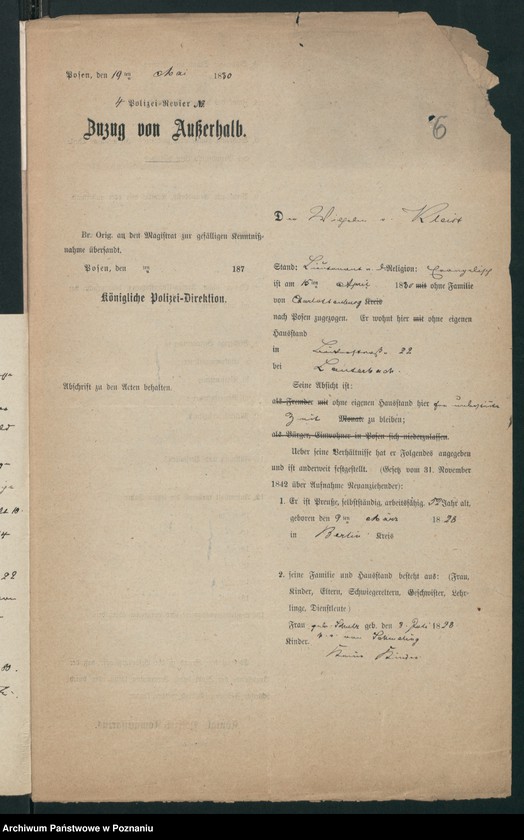 Obraz 9 z jednostki "A. betr. Wilhelm von Kleist, Lieutenant a.D."