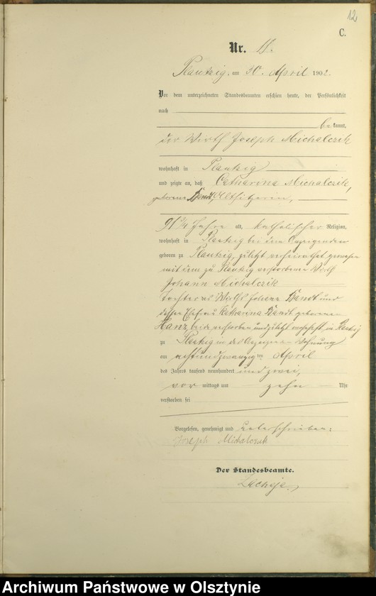 image.from.unit.number "Sterbe-Haupt-Register Nr 1 - 26"