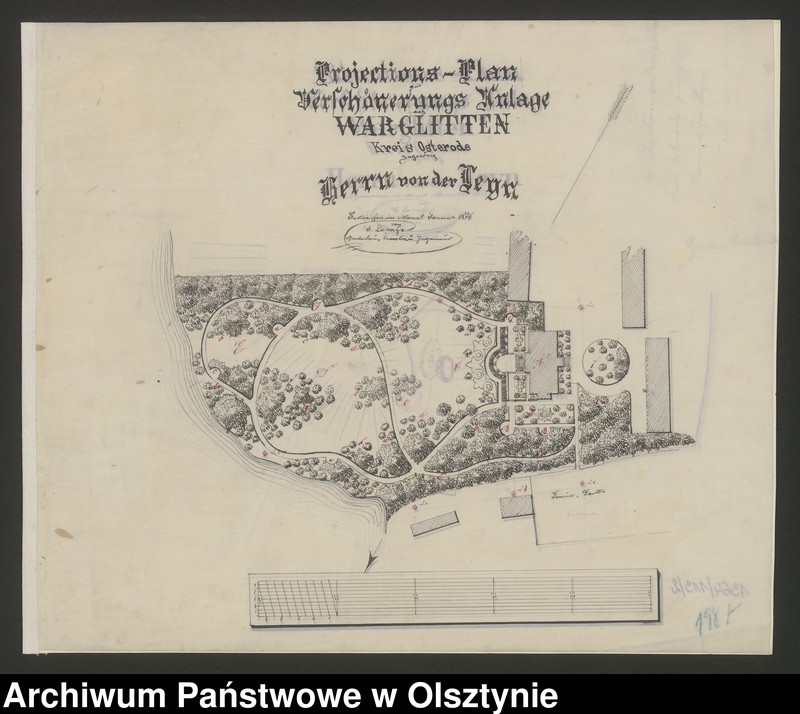 image.from.unit.number "[Projekt parku w Warlitach Małych, pow. Ostróda należącego do p. Leyn]"
