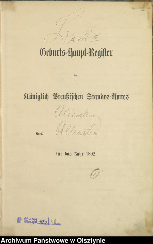 image.from.unit.number "Geburts-Haupt-Register Tom III,Nr 561 - 751"