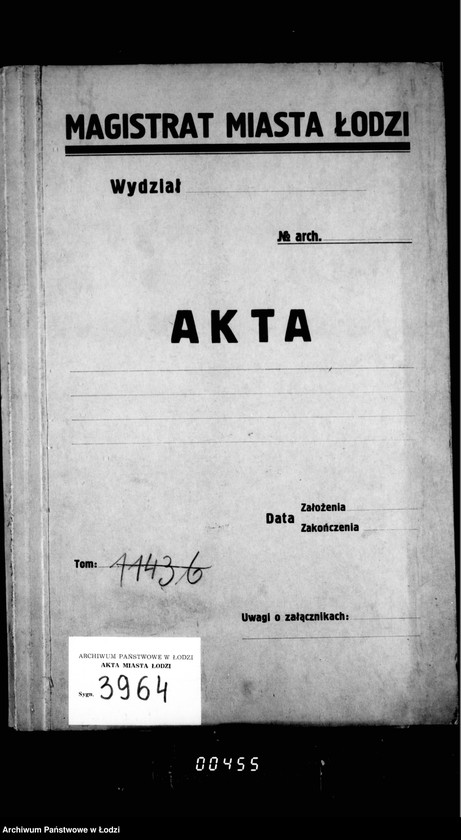 Obraz 4 z jednostki "O torgach proizvodennych 3/15 nojabrja 1897 g. na arendu lavok v gorodskich rjadach v gor. Lodzi"
