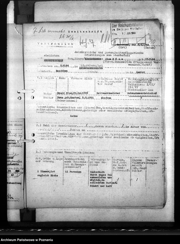 Obraz 14 z jednostki "Ermittelung zum Sterbefall von Säuglingen"