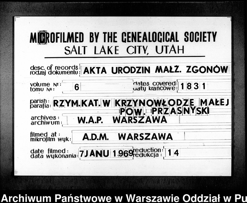 image.from.unit.number "Akta urodzeń, małżeństw i zgonów"