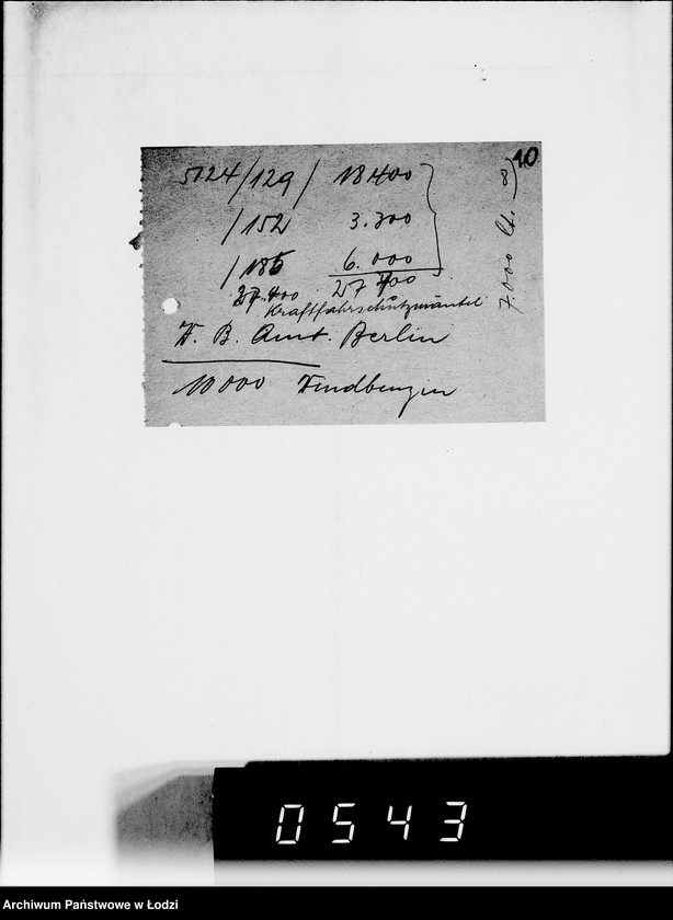 Obraz 15 z jednostki "Spezialbenzin- Kontingent für Gummimäntelfabrikation im Getto"