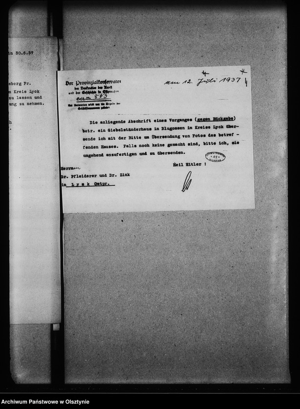 image.from.unit.number "Giebelständerhaus in Dlugossen"