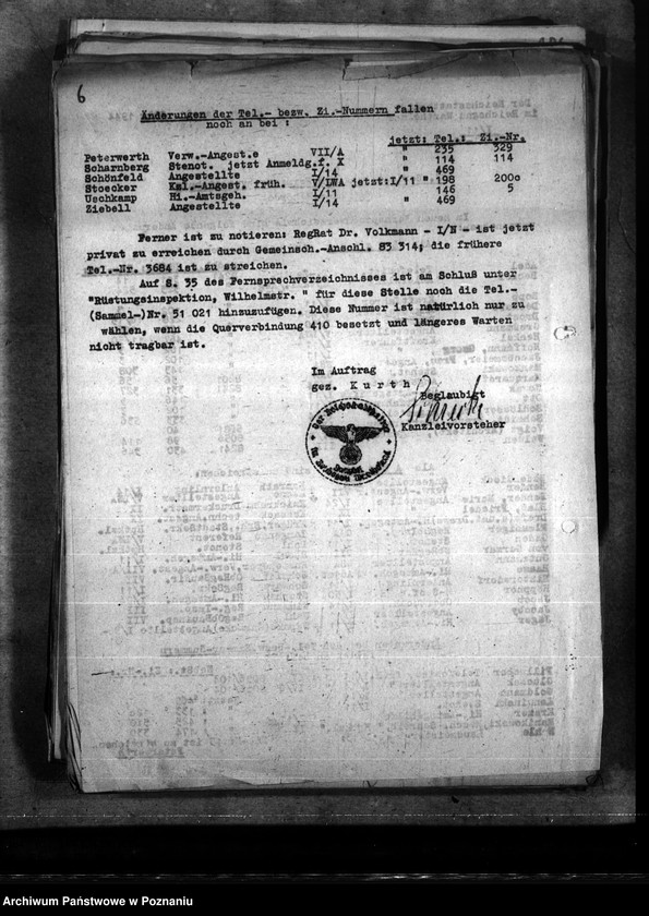 Obraz 10 z jednostki "Reg. Inspektor Linke - Handakte. Aktenplan."