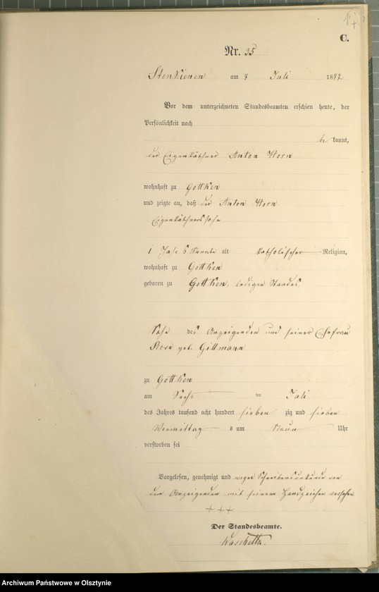 image.from.unit.number "Sterbe-Haupt-Register Nr 19 - 52,65 - 68,71 - 76"