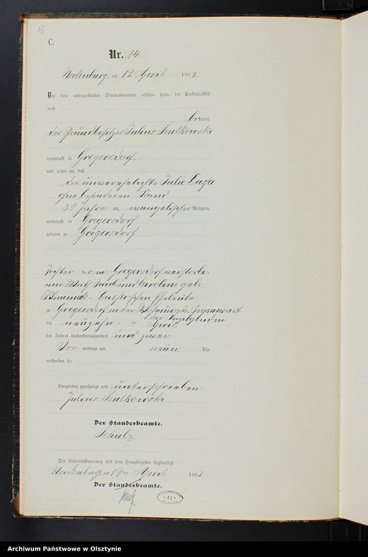 image.from.unit.number "Sterbe-Neben-Register Nr 1 - 70"