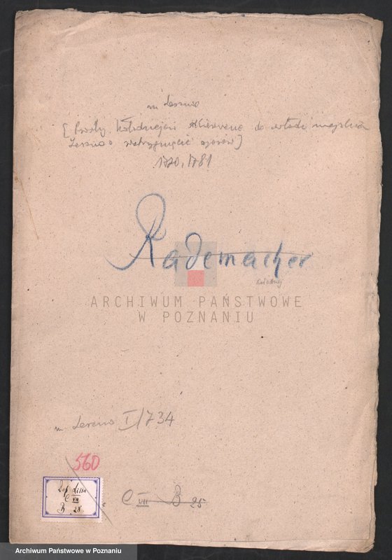 image.from.unit.number "Spec. Prośby kołodziejów skierowane do władz miejskich Leszna o rozstrzygnięcie sporów; język niemiecki"