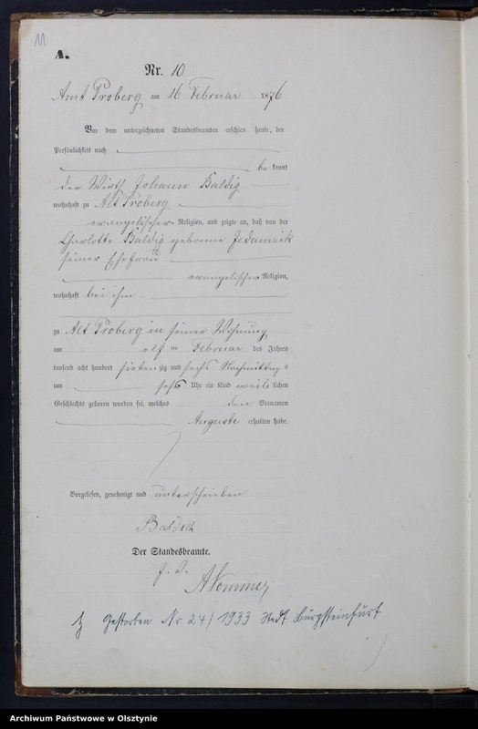 image.from.team "Urząd Stanu Cywilnego w Probarku pow. mrągowski"